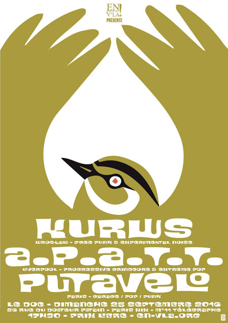 Kurws + a.P.A.t.T. + Putavelo le 25 septembre 2016 à Paris (75)