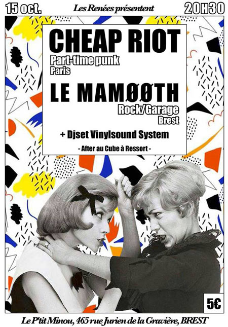 Cheap Riot + Le Mamøøth au P'tit Minou le 15 octobre 2016 à Brest (29)