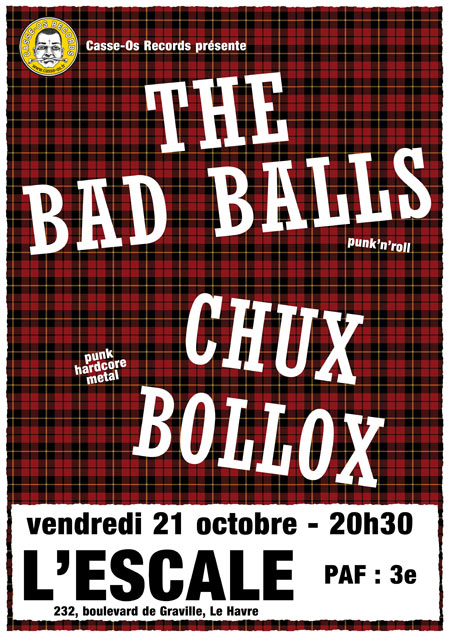 The Bad Balls + Chux Bollox à L'Escale le 21 octobre 2016 à Le Havre (76)
