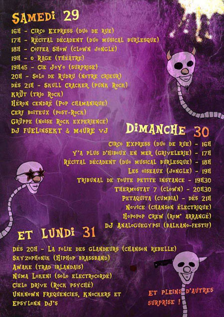 Skull Cracker (Punk Rock) à l'Élaboratoire le 29 octobre 2016 à Rennes (35)