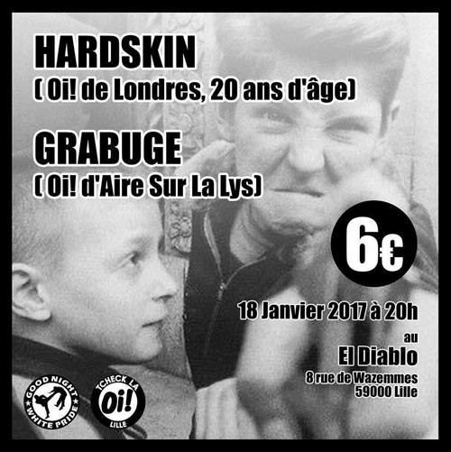HARD SKIN + Grabuge @ El Diablo le 18 janvier 2017 à Lille (59)