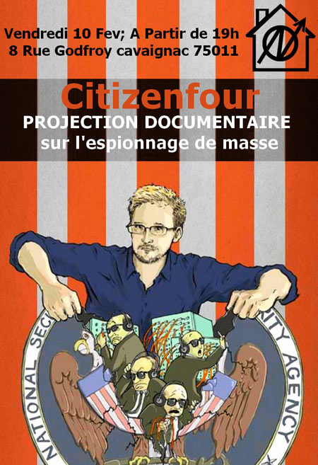 Citizenfour le 10 février 2017 à Paris (75)