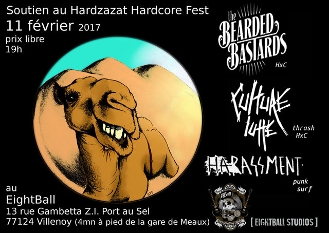 The Bearded Bastards/Harassment/Culture Lutte pour Hardzazat le 11 février 2017 à Villenoy (77)