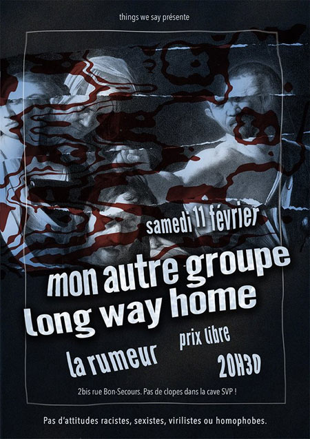 Mon Autre Groupe + Long Way Home à la Rumeur le 11 février 2017 à Nantes (44)