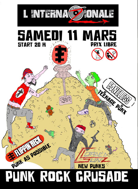 Flippin'Heck / Boneless / Loaded Gunz le 11 mars 2017 à Toulouse (31)