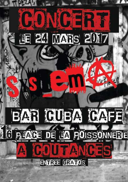 Concert System A le 24 mars 2017 à Coutances (50)