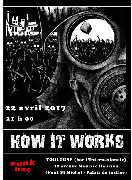 HOW IT WORKS - Punk Hardcore au bar l'Internazionale le 22 avril 2017 à Toulouse (31)