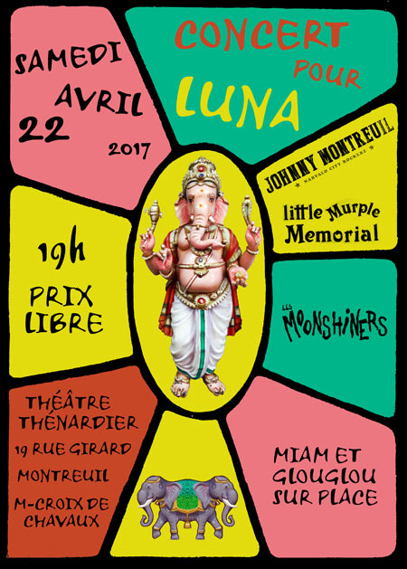 Concert pour Luna le 22 avril 2017 à Montreuil (93)