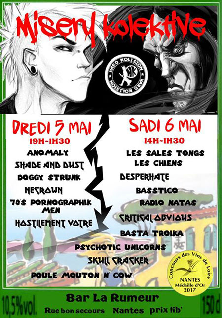Misery Kolektive à la Rumeur le 05 mai 2017 à Nantes (44)