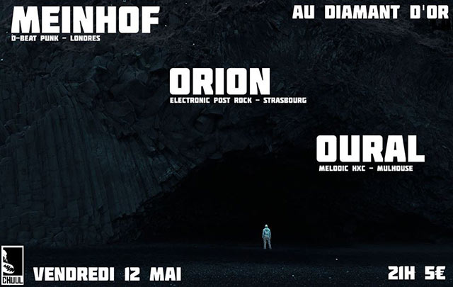 Meinhof, Orion et Oural au Diamant d'Or le 12 mai 2017 à Strasbourg (67)