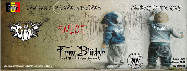 The Curse + Snide + Frau Blücher + 1, 2, 3, 4 au Garcia Lorca le 12 mai 2017 à Bruxelles (BE)