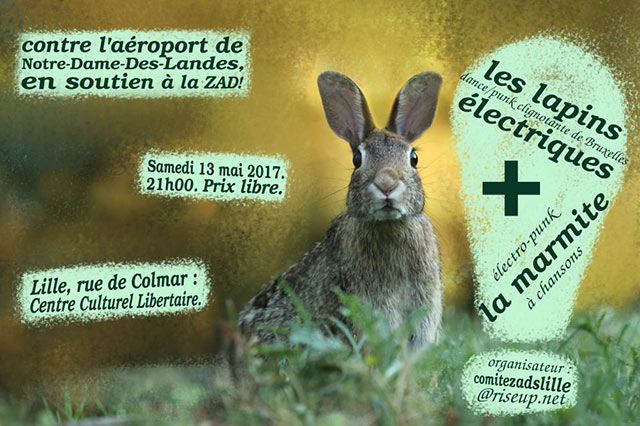 Les Lapins Électriques + La Marmite au CCL le 13 mai 2017 à Lille (59)