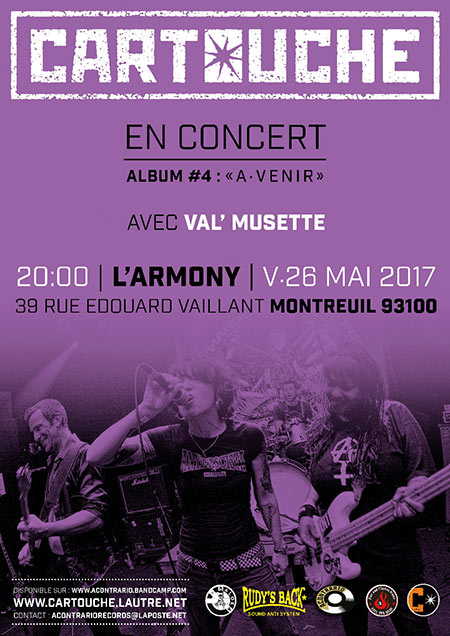 Concert CARTOUCHE | Album #4 à l'Armony le 26 mai 2017 à Montreuil (93)