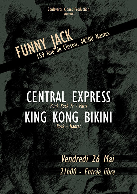 Central Express et King Kong Bikini au Funny Jack le 26 mai 2017 à Saint-Sébastien-sur-Loire (44)
