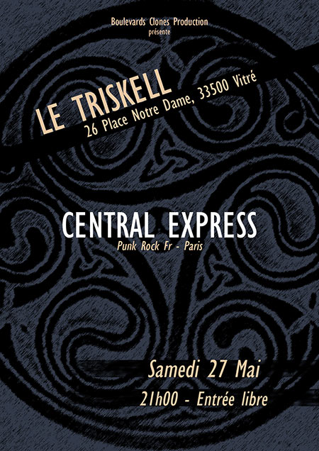 Central Express, Punk Rock au Triskell le 27 mai 2017 à Vitré (35)