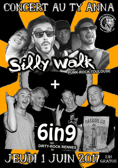 Silly Walk + 6in9 au Ty Anna le 01 juin 2017 à Rennes (35)