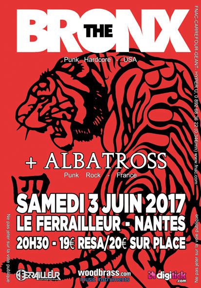 The Bronx + Albatross au Ferrailleur le 03 juin 2017 à Nantes (44)