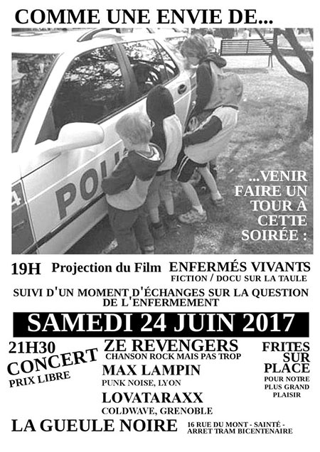 Projection/concert à la Gueule Noire le 24 juin 2017 à Saint-Etienne (42)