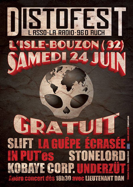 Festival Distorsion le 24 juin 2017 à L'Isle-Bouzon (32)