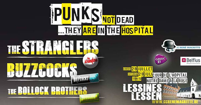 The Stranglers + Buzzcocks + The Bollock Brothers le 29 juillet 2017 à Lessines (BE)