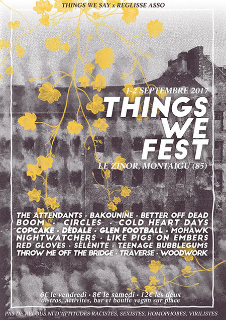 Things We Fest au Zinor le 01 septembre 2017 à Montaigu (85)