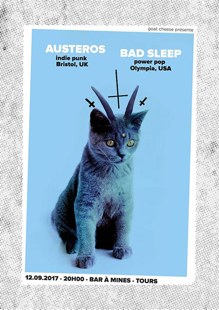 Austeros + Bad Sleep au Bar à Mines le 12 septembre 2017 à Tours (37)