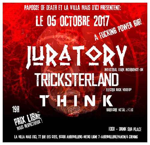 Juratory - Tricksterland - T H I N K le 05 octobre 2017 à Aubervilliers (93)