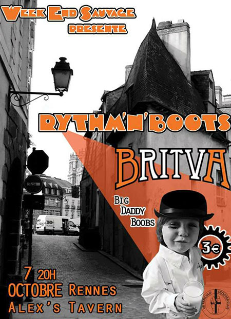 Rythm'n'Boots + Britva à l'Alex's Tavern le 07 octobre 2017 à Rennes (35)