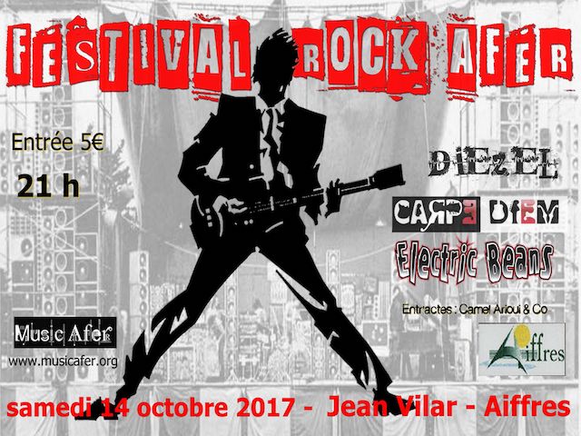 Festival Rock Afer le 14 octobre 2017 à Aiffres (79)