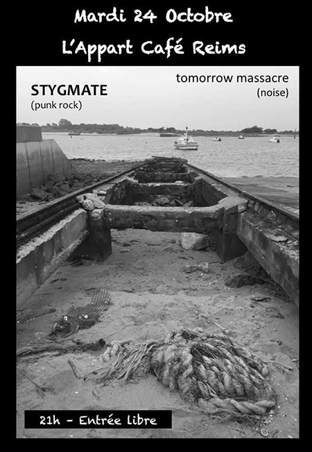 Stygmate + Tomorrow Massacre à l'Appart Café le 24 octobre 2017 à Reims (51)