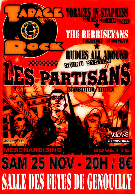 Concert Les Partisans à la Salle des Fêtes le 25 novembre 2017 à Genouilly (71)
