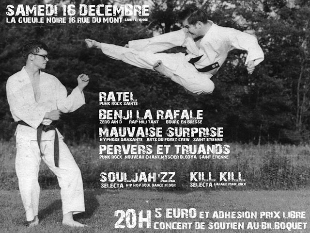 Benji la Rafale, Pervers et Truands, Ratel, Mauvaise Surprise le 16 décembre 2017 à Saint-Etienne (42)