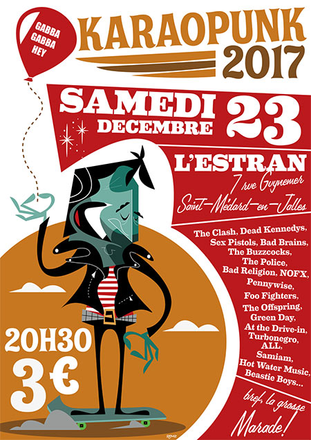 Karaopunk à l'Estran le 23 décembre 2017 à Saint-Médard-en-Jalles (33)