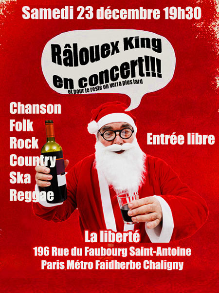 Ralouex King Trio à la Lib le 23 décembre 2017 à Paris (75)