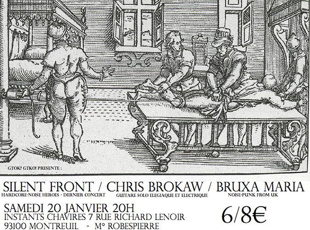 Silent Front, Bruxa Maria et Chris Brokaw aux Instants Chavirés le 20 janvier 2018 à Montreuil (93)