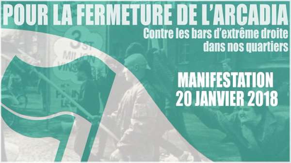 Manifestation #2 contre le local fasciste à Strasbourg le 20 janvier 2018 à Strasbourg (67)