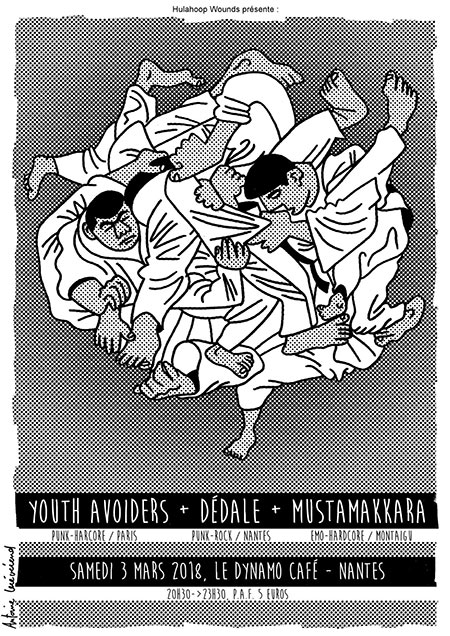 Youth Avoiders + Dédale + Mustamakkara au Dynamo Café le 03 mars 2018 à Nantes (44)