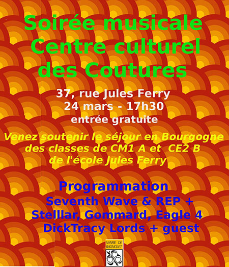 Concerts de soutien École Primaire Jules Ferry le 24 mars 2018 à Bagnolet (93)