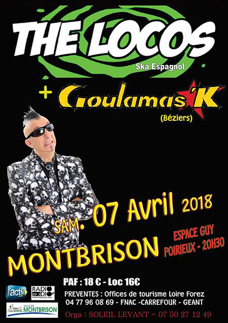 Concert à l'Espace Guy Poirieux le 07 avril 2018 à Montbrison (42)