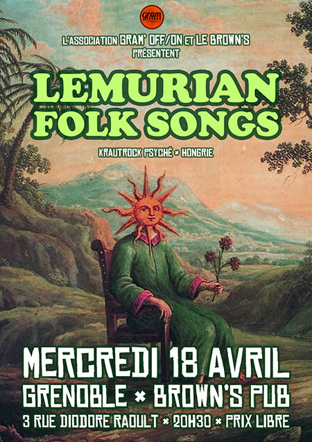 LEMURIAN FOLK SONGS le 18 avril 2018 à Grenoble (38)