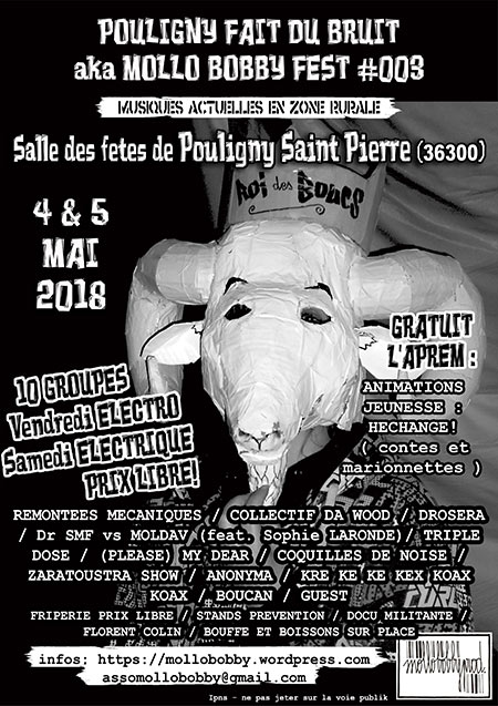 MOLLO BOBBY FEST #003 le 04 mai 2018 à Pouligny-Saint-Pierre (36)