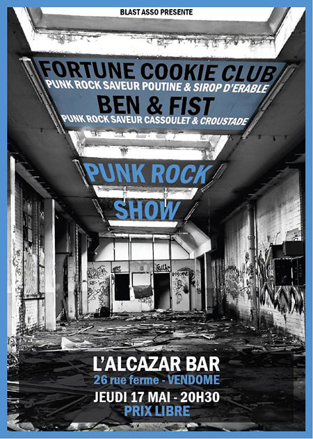 Fortune Cookie Club + Ben & Fist à l'Alcazar Bar le 17 mai 2018 à Vendôme (41)