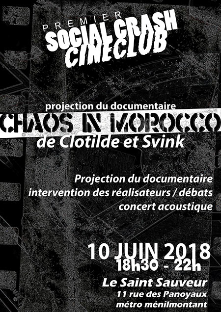 Cineclub Socialcrash - 1 le 10 juin 2018 à Paris (75)
