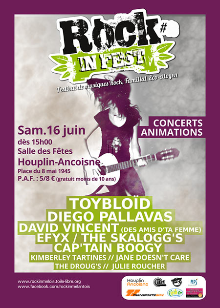 Rock in Fest #3 la Salle des Fêtes le 16 juin 2018 à Houplin-Ancoisne (59)
