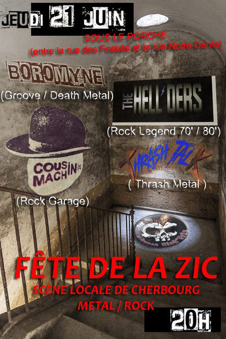 Fête de la Zic: Scène Metal / Rock de Cherbourg le 21 juin 2018 à Cherbourg-Octeville (50)