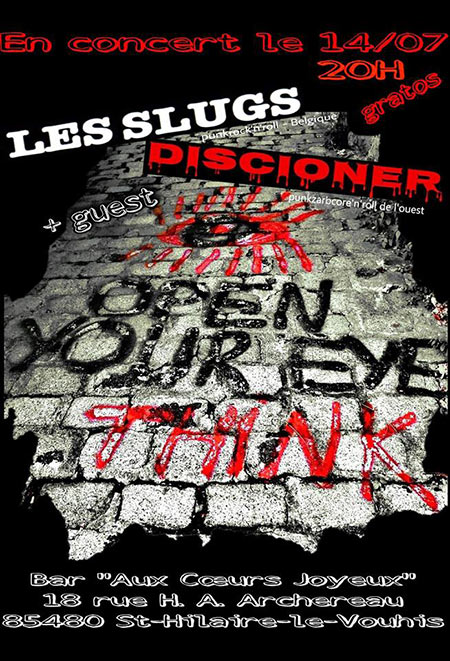 Les Slugs / Discioner aux Cœurs Joyeux le 14 juillet 2018 à Saint-Hilaire-le-Vouhis (85)