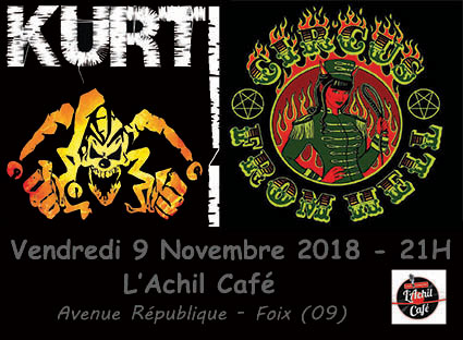 Concert ROCK PUNK PSYCHO à L'Achil Café le 09 novembre 2018 à Foix (09)