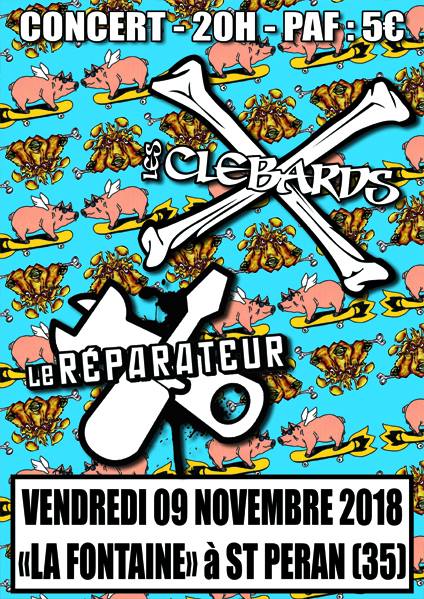 Les Clébards vs Le Réparateur à la Fontaine le 09 novembre 2018 à Saint-Péran (35)