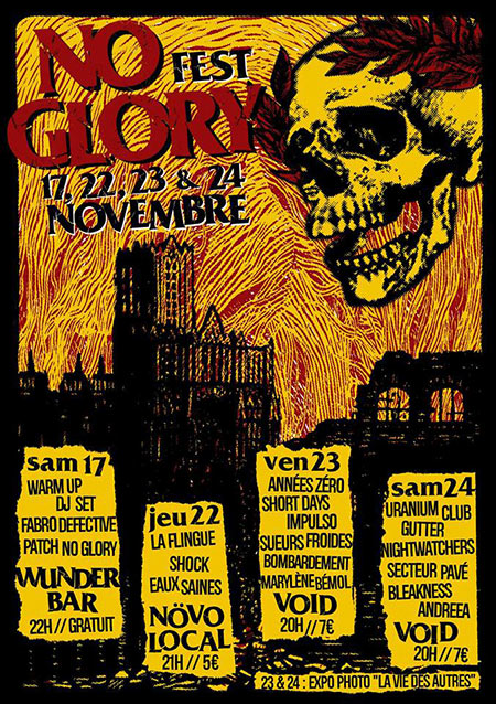 No Glory Fest au Wunderbar le 17 novembre 2018 à Bordeaux (33)