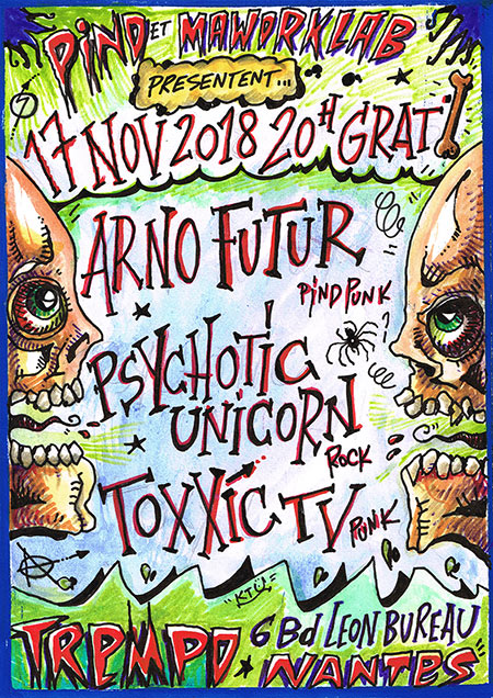 Koncert PIND au Trempo le 17 novembre 2018 à Nantes (44)